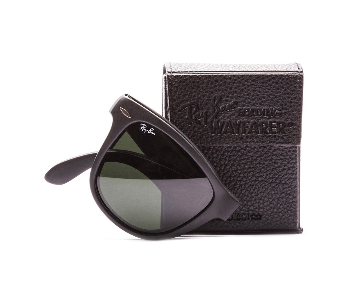 ray ban folding wayfarer green